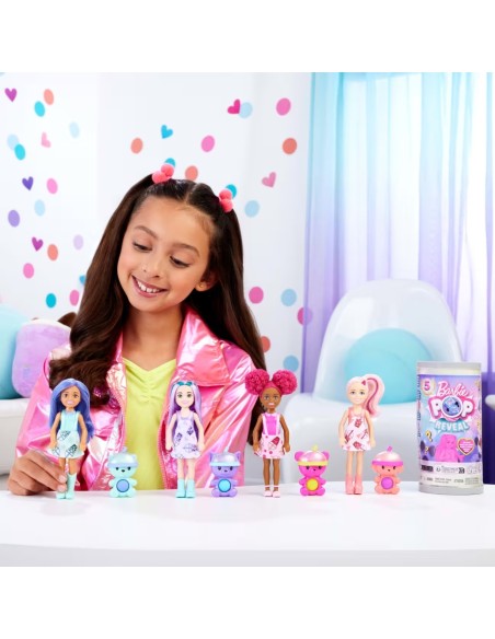 Barbie Chelsea Pop Reveal Bubble Tea Scented Doll with 5 Surprises DINHRK63 Mattel | Futurartshop.com