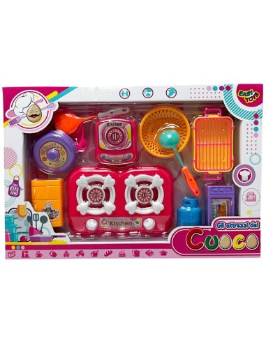 Kitchen Set with Stove Chef Tools Playset Kids EAS18147 Easy Toys | Futurartshop.com