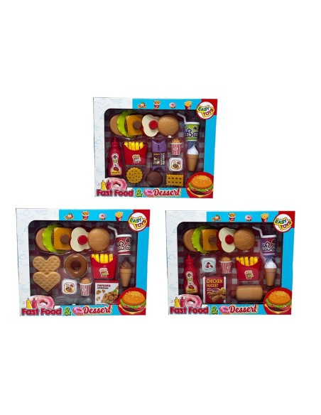 Fast Food and Dessert Playset 3 Assorted Models EAS18140 Easy Toys | Futurartshop.com