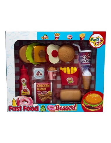 Set Fast Food e Dessert Giocattolo 3 Modelli EAS18140 Easy Toys | Futurartshop.com