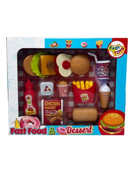 Fast Food and Dessert Playset 3 Assorted Models EAS18140 Easy Toys | Futurartshop.com