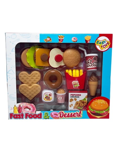 Fast Food and Dessert Playset 3 Assorted Models EAS18140 Easy Toys | Futurartshop.com