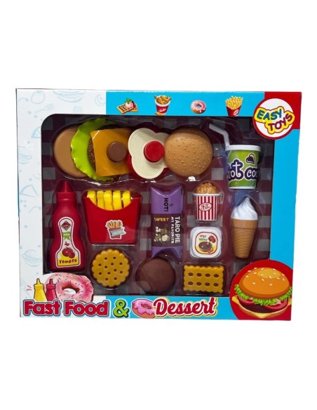 Fast Food and Dessert Playset 3 Assorted Models EAS18140 Easy Toys | Futurartshop.com