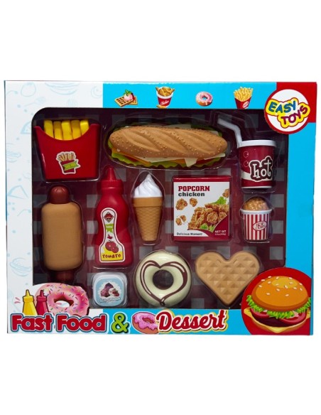 Fast Food and Dessert Playset 2 Assorted Models EAS18139 Easy Toys | Futurartshop.com