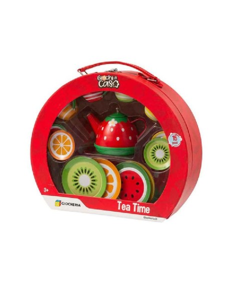 Tea Time Set da Tè in Valigetta 15 Pezzi 2 Modelli GIOGGI240068 Giochi Preziosi | Futurartshop.com