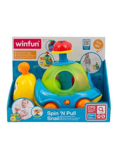 Baby Pull Along Snail Toy with Sounds Coloured Balls GIOGGI240320 Giochi Preziosi | Futurartshop.com