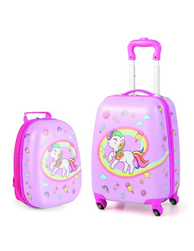 Giolly Unicorn Trolley Backpack Set GIOPOS240198 Giochi Preziosi | Futurartshop.com