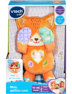 Minù Peekaboo Kitten Interactive Plush Toy with Sounds ITA VIT567407 Vtech | Futurartshop.com