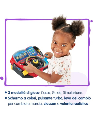 Volante Turbo Pilota Interattivo con Giochi Educativi VIT558907 Vtech | Futurartshop.com