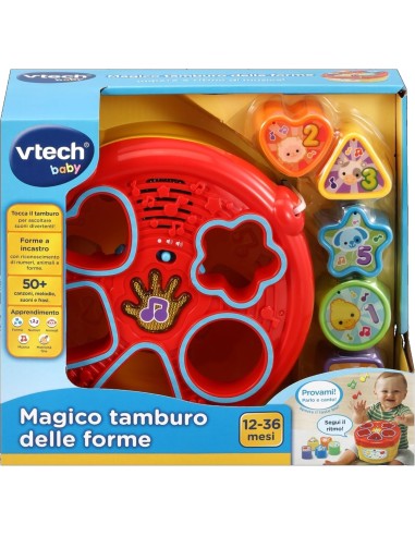 Magico Tamburo delle Forme Gioco Musicale Interattivo VIT185107 Vtech | Futurartshop.com