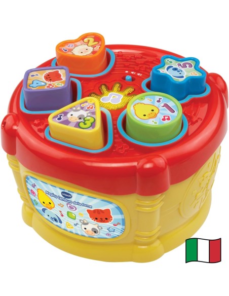 Magic Shape Drum Interactive Musical Toy for Kids VIT185107 Vtech | Futurartshop.com