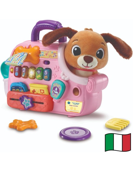 My Puppy Carrier Interactive Plush Toy with Accessories VIT560607 Vtech | Futurartshop.com