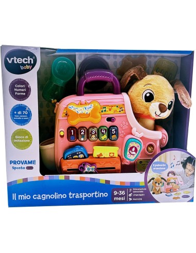 Il Mio Cagnolino Trasportino Peluche Interattivo VIT560607 Vtech | Futurartshop.com