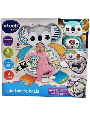 Lala Tenera Koala Tappeto Neonato Sensoriale Musicale VIT574507 Vtech | Futurartshop.com