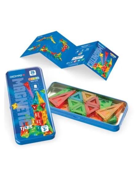 Magnetic Tiles Mini Travel Set 26 Pieces STEM Toy BIA4106 Geomag | Futurartshop.com