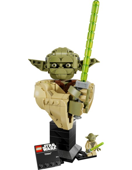 LEGO Star Wars 75438 Yoda Bust Collectible Building Set 18+