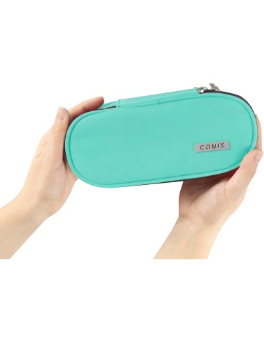 Oval Pencil Case Aqua Marine Monochrome PAN73829AM Panini | Futurartshop.com