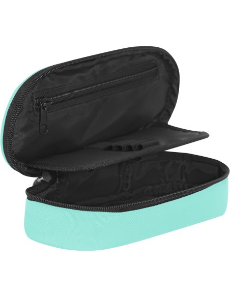 Astuccio Ovale Scuola Monocolore Acquamarina PAN73829AM Panini | Futurartshop.com