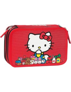 Astuccio 3 Zip Hello Kitty Rosso PAN75560 Panini | Futurartshop.com