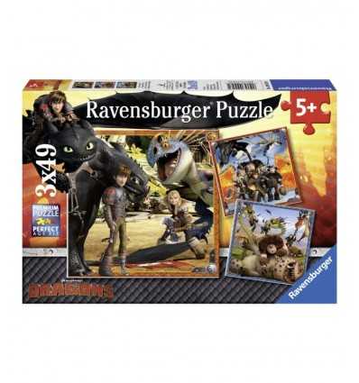 Smoki 3 x 49 puzzli 09258 Ravensburger- Futurartshop.com
