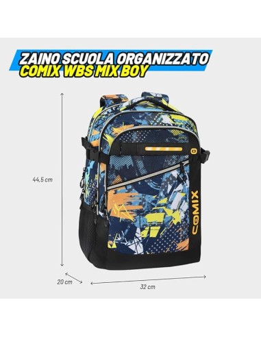 Zaino Scuola Organizzato WBS 2.0 Mix Blu PAN75035MB Panini | Futurartshop.com