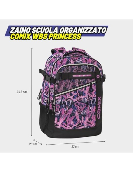 Princess WBS 2.0 Organized Backpack PAN75035PR Panini | Futurartshop.com