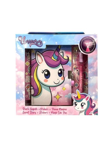 Unicorno Diario Segreto con Stickers e Penna Magica CORX13770MC Coriex | Futurartshop.com