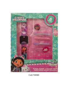 Gabby Digital Watch Set with Hair Accessories for Girls CORO13150MC Coriex | Futurartshop.com