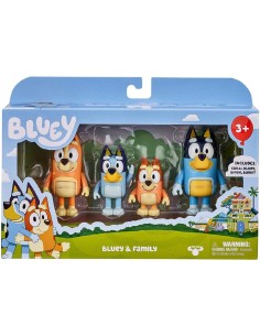 Bluey 4 Figure Pack Assorted Characters Kids Toy Set ROC21739902 Moose | Futurartshop.com
