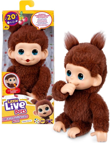 Little Live Pets Interactive Monkey Kids Electronic Toy ROC20486311 Moose | Futurartshop.com