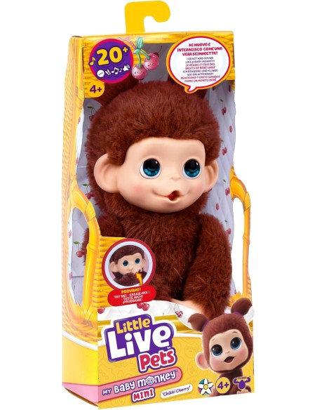 Little Live Pets Interactive Monkey Kids Electronic Toy ROC20486311 Moose | Futurartshop.com