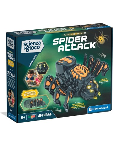 Spider Attack Robot da Costruire 8+ STEM CLE19456 Clementoni | Futurartshop.com