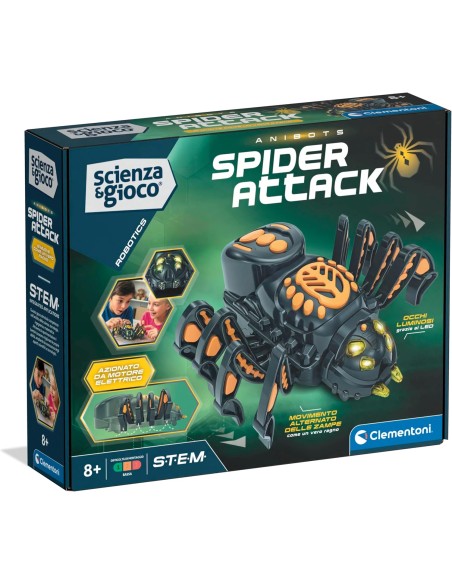 Spider Attack Robot da Costruire 8+ STEM CLE19456 Clementoni | Futurartshop.com