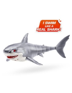 Robo Alive Squalo Bianco Giocattolo Elettronico Realistico AGRZU71126 Zuru | Futurartshop.com 2