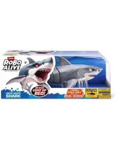 Robo Alive Great White Shark Robotic Toy Realistic Swimming AGRZU71126 Zuru | Futurartshop.com