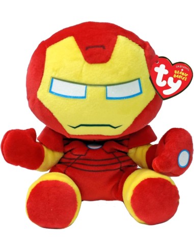 Marvel Peluche Iron Man 20 cm Floppy Supereroe CRAT44005 Ty | Futurartshop.com