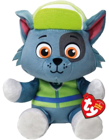 Paw Patrol Peluche Rocky 20 cm Floppy CRAT44019 Ty | Futurartshop.com