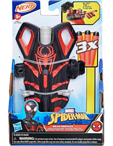 Marvel Nerf Spider-Man Miles Morales Thwip-Tech Blaster GEBF8971 Hasbro | Futurartshop.com