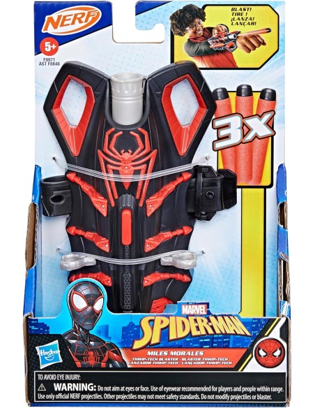 Marvel Nerf Spider-Man Miles Morales Thwip-Tech Blaster GEBF8971 Hasbro | Futurartshop.com