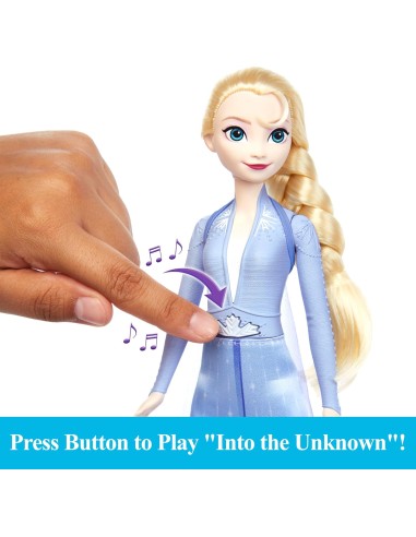 Disney Frozen 2 Elsa Bambola Cantante Into the Unknown GEBHXD31 Mattel | Futurartshop.com