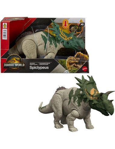 Jurassic World Spiclypeus Ruggito Selvaggio Dino GEBJGB89 Mattel | Futurartshop.com