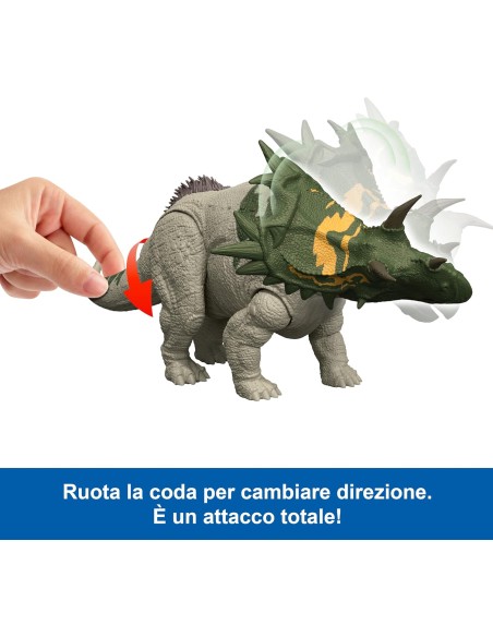 Jurassic World Spiclypeus Wild Roar Dinosaur Toy GEBJGB89 Mattel | Futurartshop.com