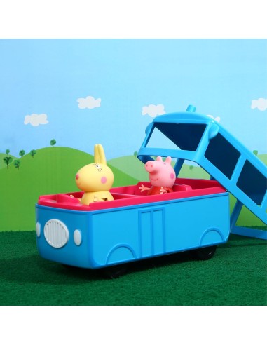 Peppa Pig Scuolabus Playset con Suoni e 2 Personaggi GEBD4106 Hasbro | Futurartshop.com