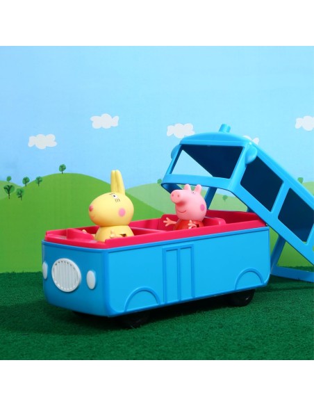 Peppa Pig Scuolabus Playset con Suoni e 2 Personaggi GEBD4106 Hasbro | Futurartshop.com