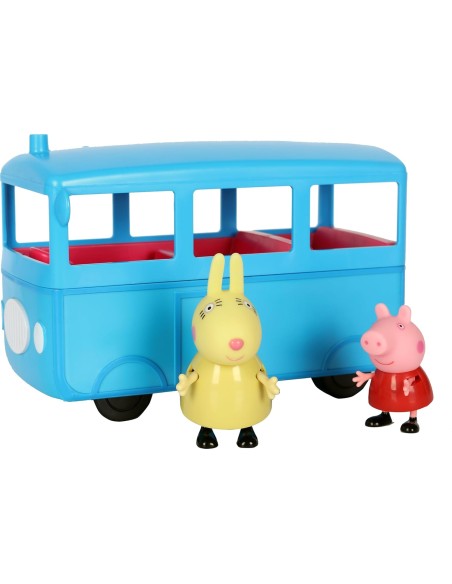 Peppa Pig Scuolabus Playset con Suoni e 2 Personaggi GEBD4106 Hasbro | Futurartshop.com