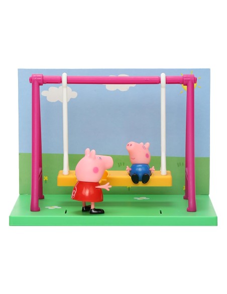 Peppa Pig Altalena Playground con George e 2 Personaggi GEBD4103 Hasbro | Futurartshop.com