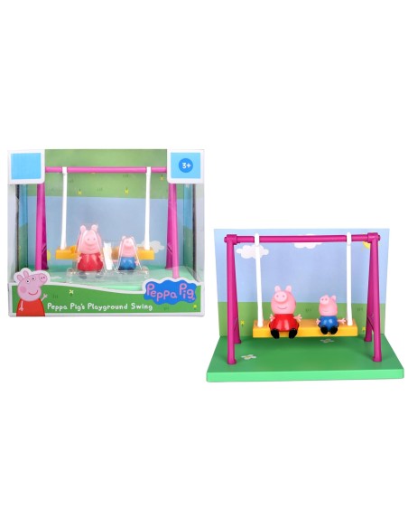Peppa Pig Altalena Playground con George e 2 Personaggi GEBD4103 Hasbro | Futurartshop.com