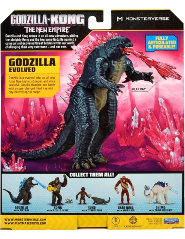 Godzilla x Kong Il Nuovo Impero Godzilla Evoluto 15 cm GEBMN303200 Playmates toys | Futurartshop.com
