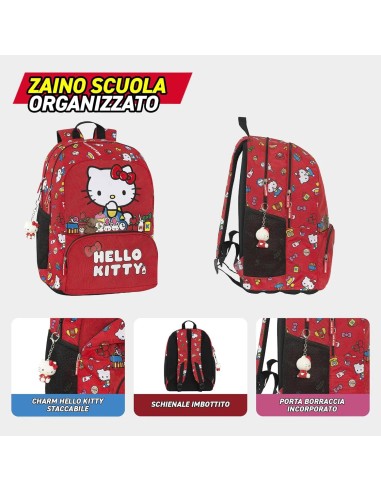 Hello Kitty Organized School Backpack 31L 32x43 cm PAN75556 Panini | Futurartshop.com