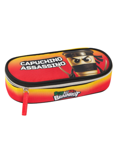Astuccio Ovale Scuola Organizzato Capuchino Italian Brainrot PAN75839 Panini | Futurartshop.com